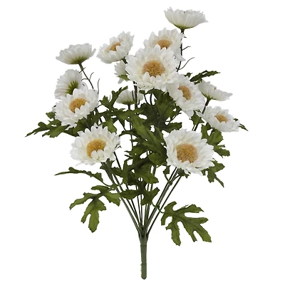16" Cream Strawflower Bush by Ashland®