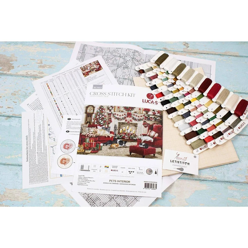 Luca-S Pets Interior Counted Cross Stitch Kit