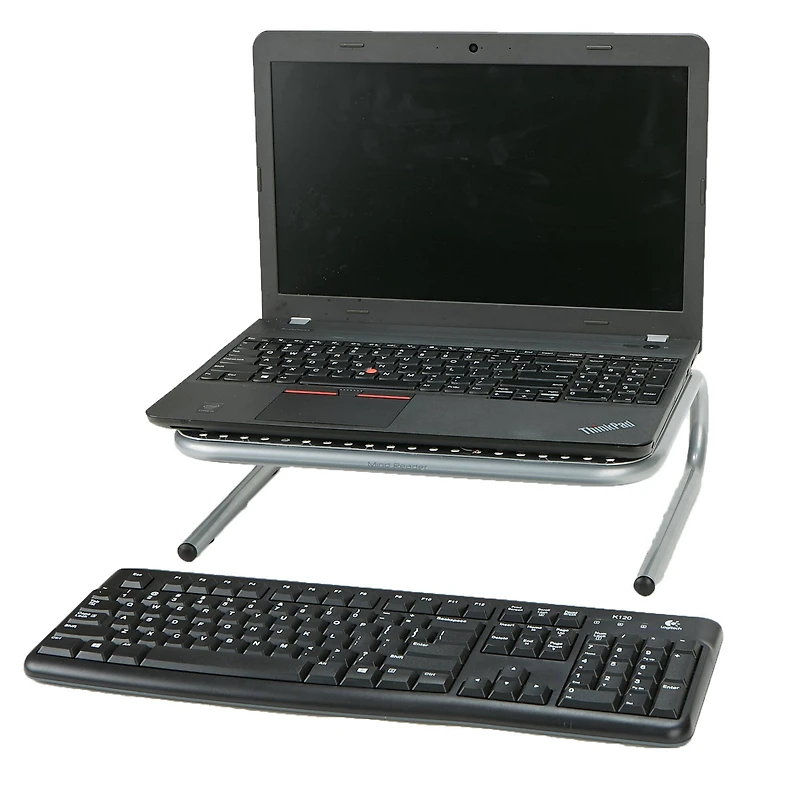 Mind Reader Silver Monitor Stand