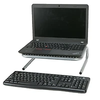 Mind Reader Silver Monitor Stand