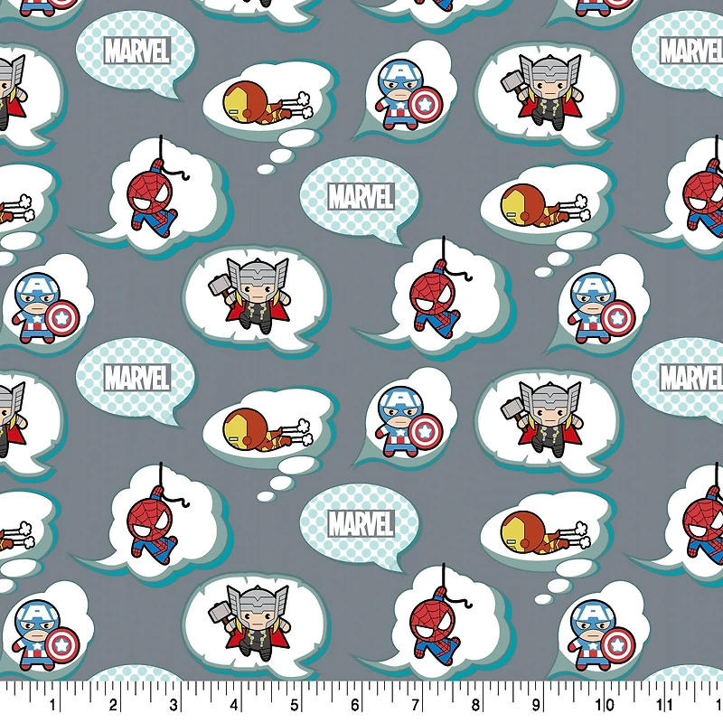 Marvel® Character Thought Clouds Cotton Fabric