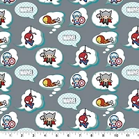 Marvel® Character Thought Clouds Cotton Fabric