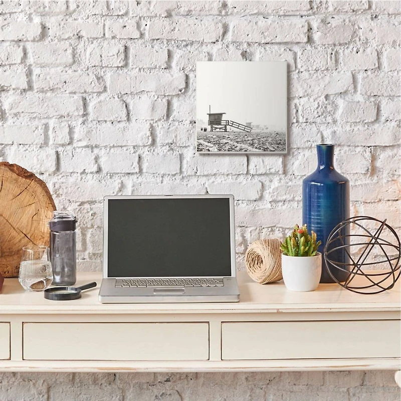 Stupell Industries Lifeguard Stands on Beach Wooden Wall Plaque