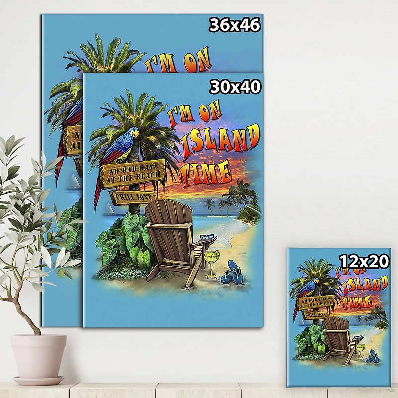 Designart - Tropical Vibes Island Time
