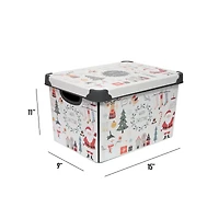 Simplify Happy Christmas Storage Tote Bin