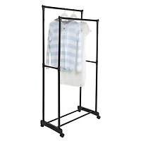 Honey Can Do 2-Tier Rolling Garment Rack