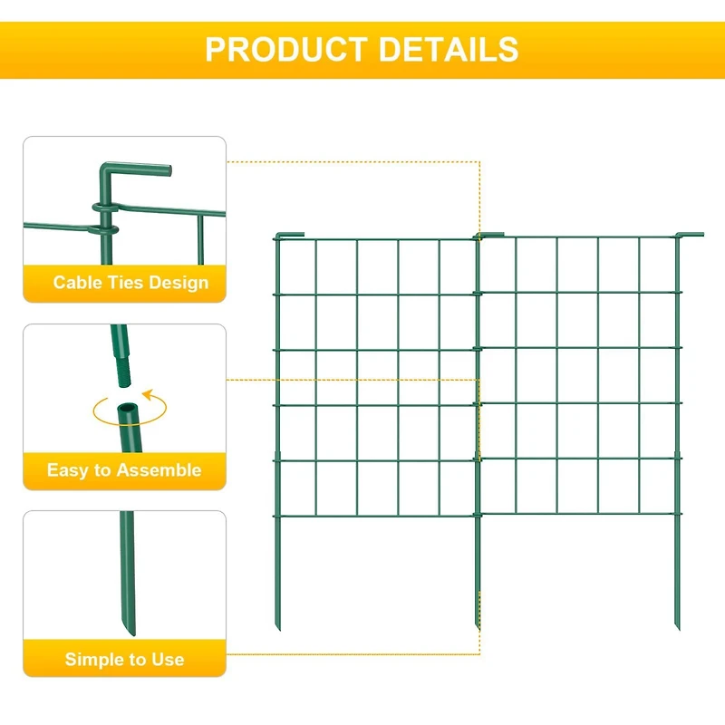 NEX™ Green Rustproof Folding Fence, 20ct.