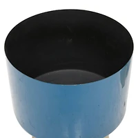 Blue Modern Planter, Set of 3" 10", 11", 9"