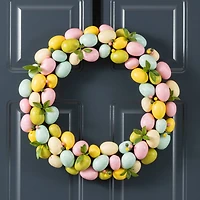 Glitzhome® 18" Easter Eggs Wreath