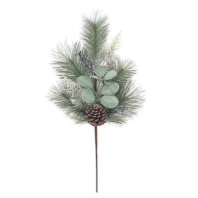 28" Icy Pine, Eucalyptus & Pinecone Stem by Ashland®