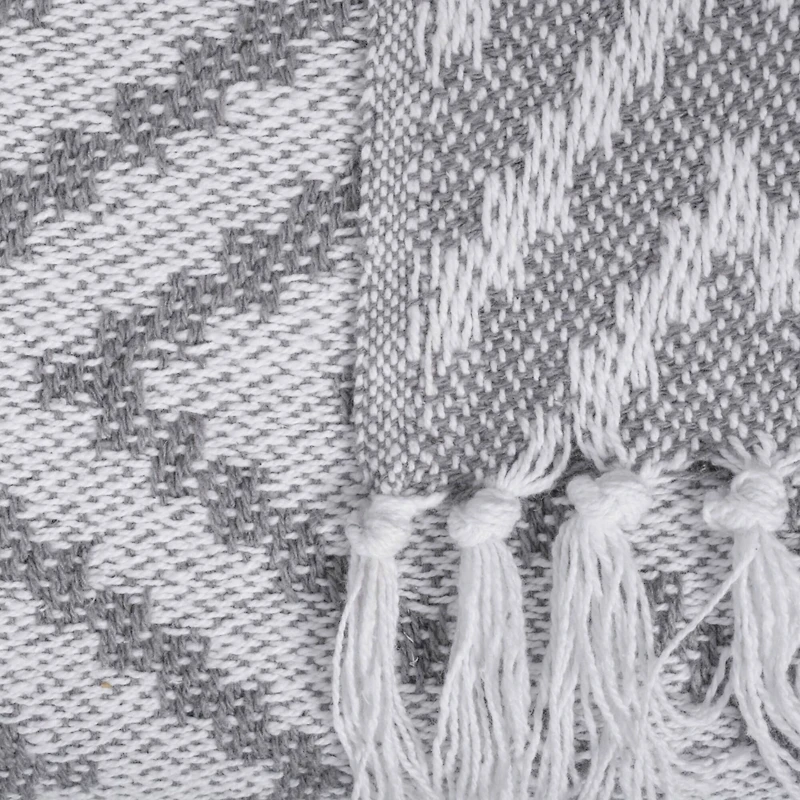 DII® Gray Large Chevron Throw