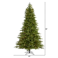 7.5ft. Pre-Lit Cambridge Fir Artificial Christmas Tree, Clear LED Lights