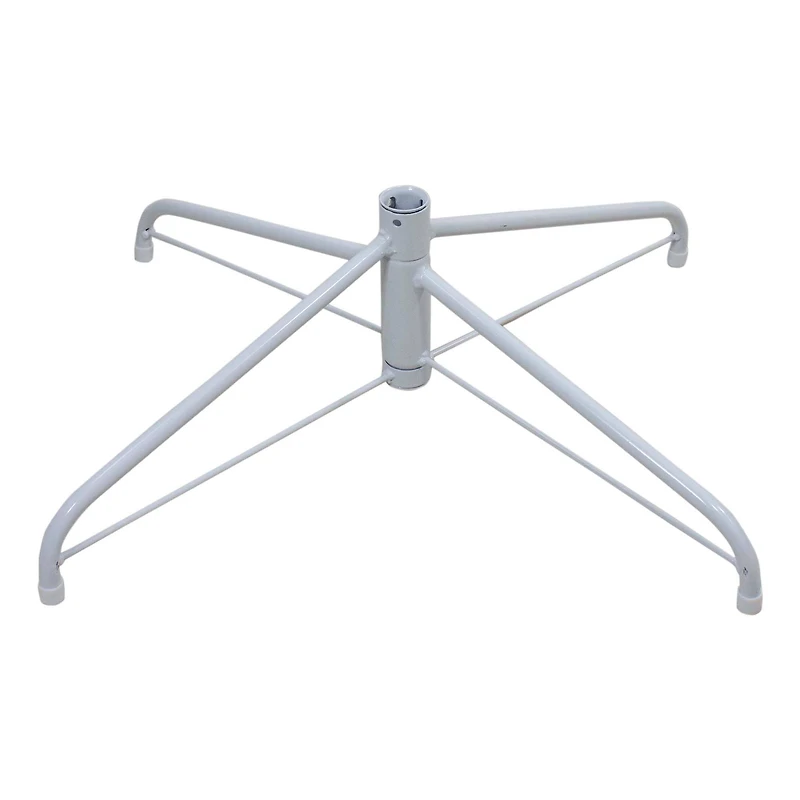 6.5ft. Pre-Lit Flocked White Spruce Artificial Christmas Tree, Clear Lights