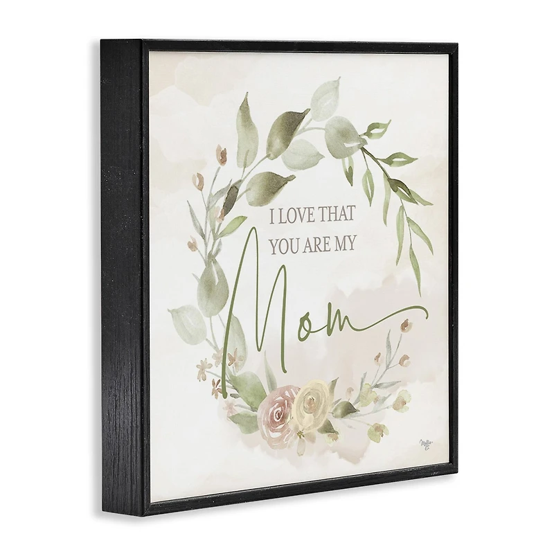 Stupell Industries Mother's Day Rose Wreath Framed Giclee Art