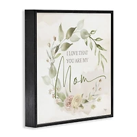 Stupell Industries Mother's Day Rose Wreath Framed Giclee Art