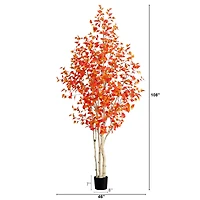 9ft. Potted Artificial Autumn Birch Tree