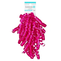 12 Packs: 2 ct. (24 total) 30" Fuchsia Twisty Bows by Celebrate It™