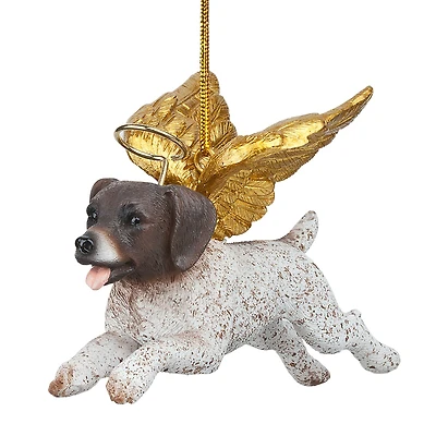 4" Honor the Pooch Pointer Holiday Dog Angel Ornament