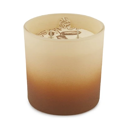 Root Candles Acorns & Suede 3-Wick Scented Beeswax Blend Candle