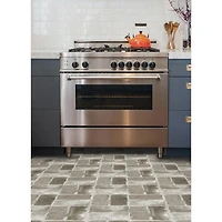 FloorPops Harvard Brick Gray Peel & Stick Floor Tiles