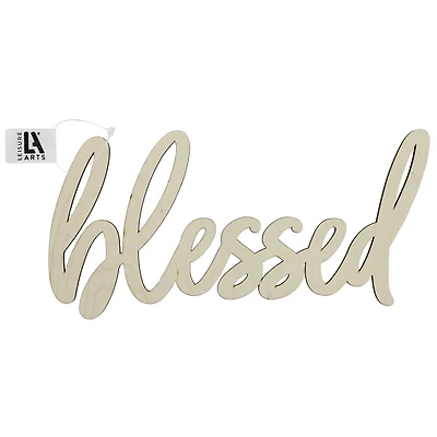 Leisure Arts® 12.75" Wood Blessed Word