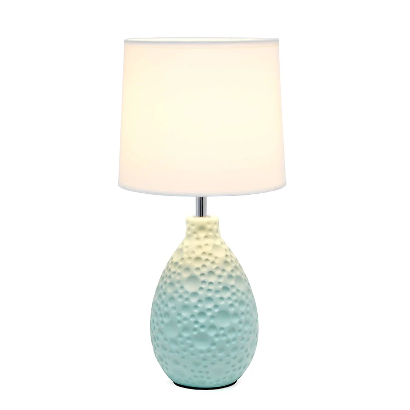 Creekwood Home Essentix 14" Ceramic Teardrop Table Lamp