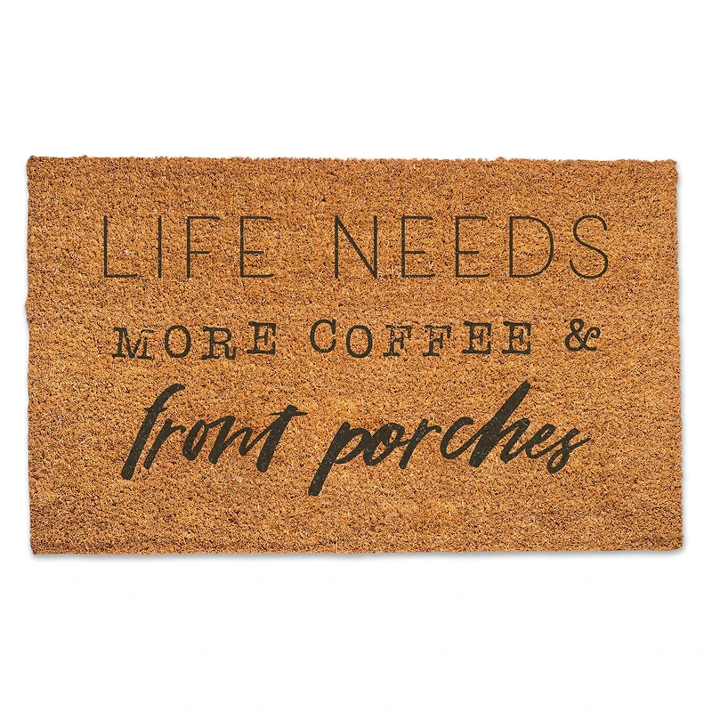 More Coffee & Front Porches Door Mat