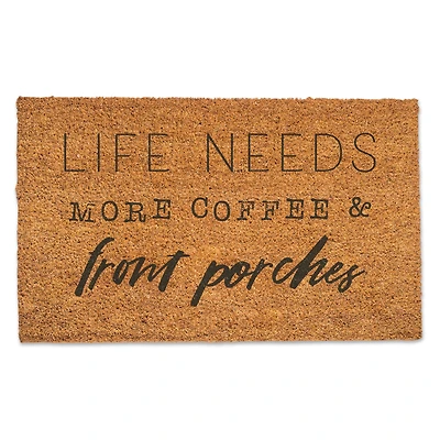 More Coffee & Front Porches Door Mat