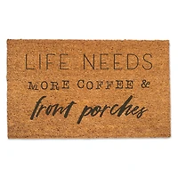 More Coffee & Front Porches Door Mat