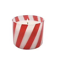 9.5oz. Peppermint Swirl Striped Glass Scented Candle by Ashland®