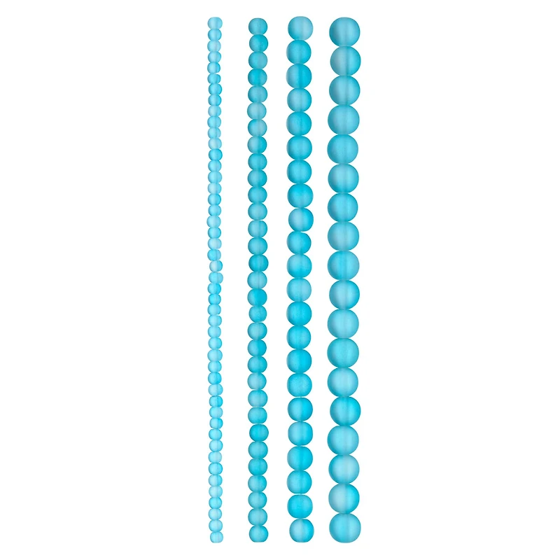 Matte Glass Round Beads by Bead Landing