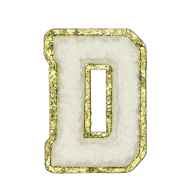 1.5" White Chenille Patch by Make Market