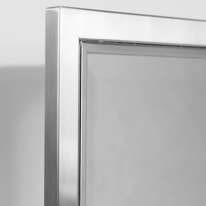 Head West Brushed Nickel & Chrome Recessed Mirrored Medicine Cabinet