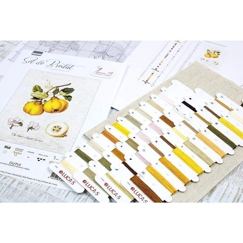 Luca-s The Pear Shaped Quince Counted Cross Stitch Kit