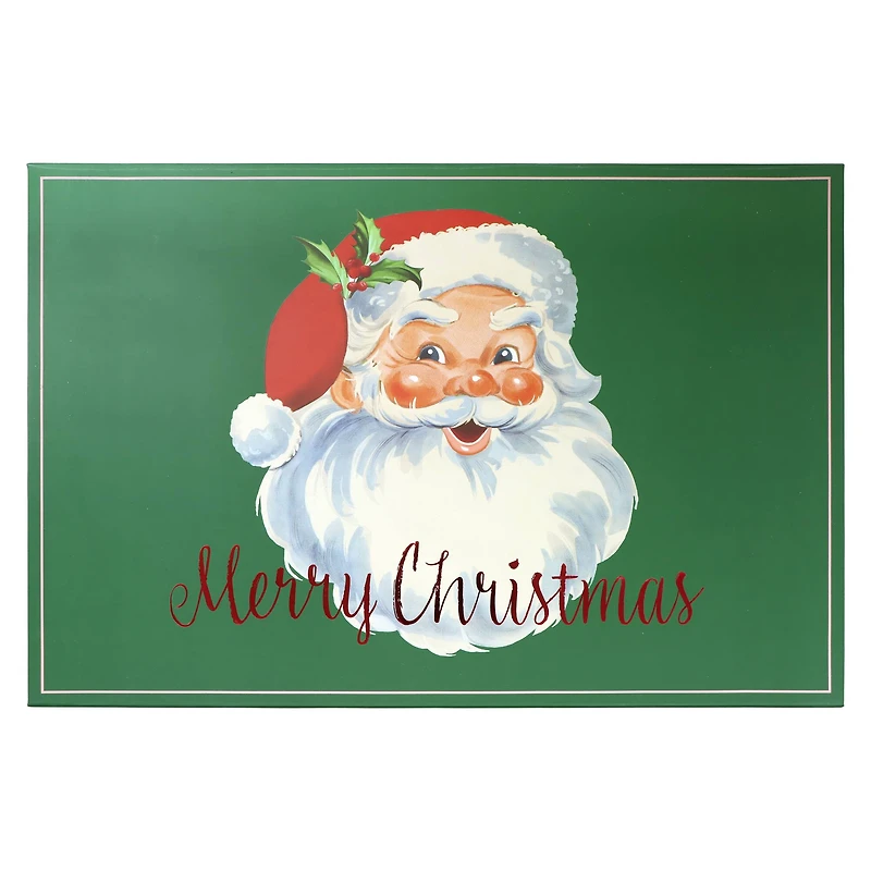 Large Santa Merry Christmas Decorative Box by Ashland®