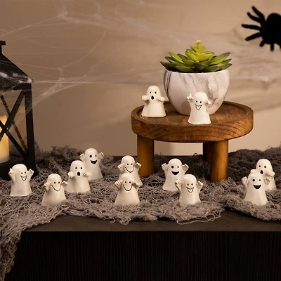 2" Mini Ghost Decoration Set