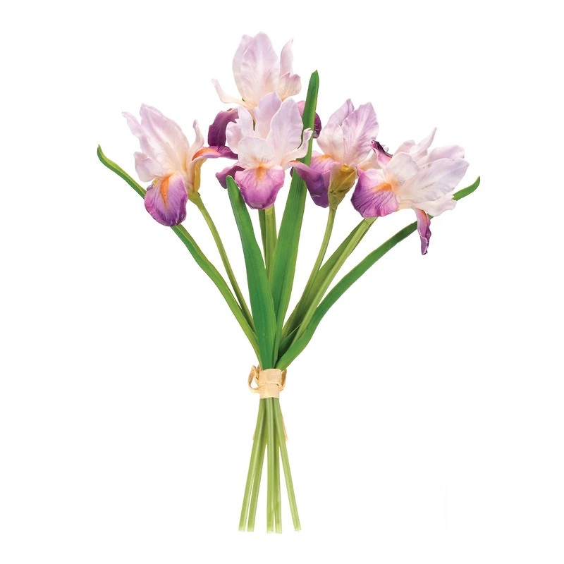 15.5" Purple Iris Floral Bundle, 2ct.