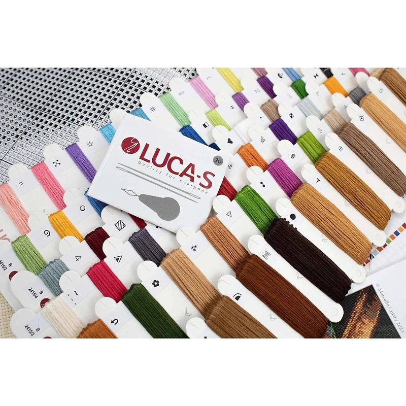 Luca-S Puppy Picasso Counted Cross Stitch Kit