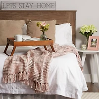 DII® Blush Variegated Acrylic Woven Throw