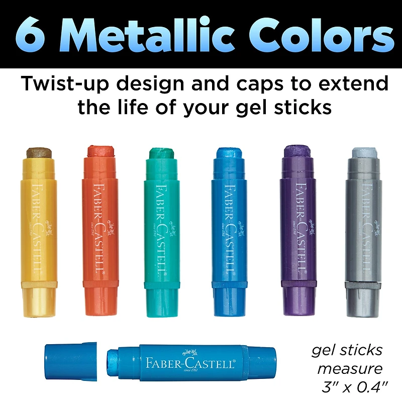 Faber-Castell® 120-Piece Metallic Gel Stick School Pack