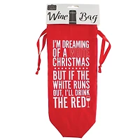 Personality Case™ Red White Christmas Wine Bag