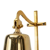 9.5" Nautical Bell Wall Accent with Anchor Backing