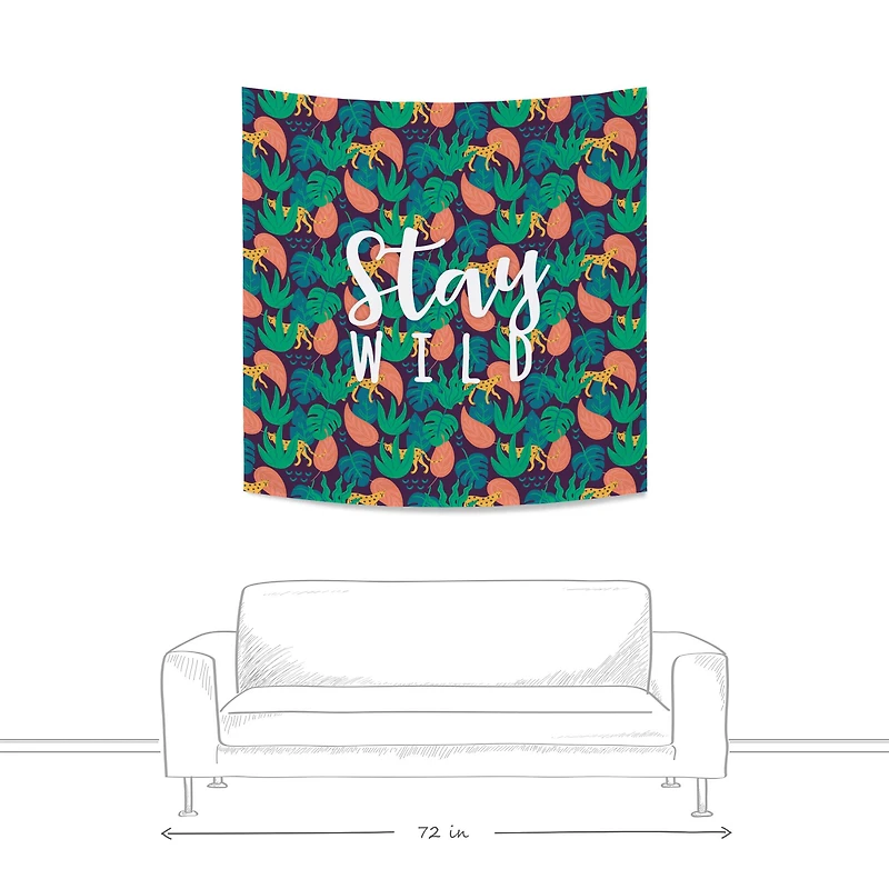 Tropical Cheetah Tapestry