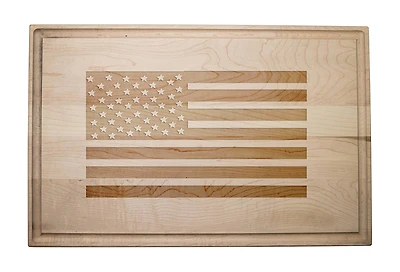 17" American Flag Cutting Board