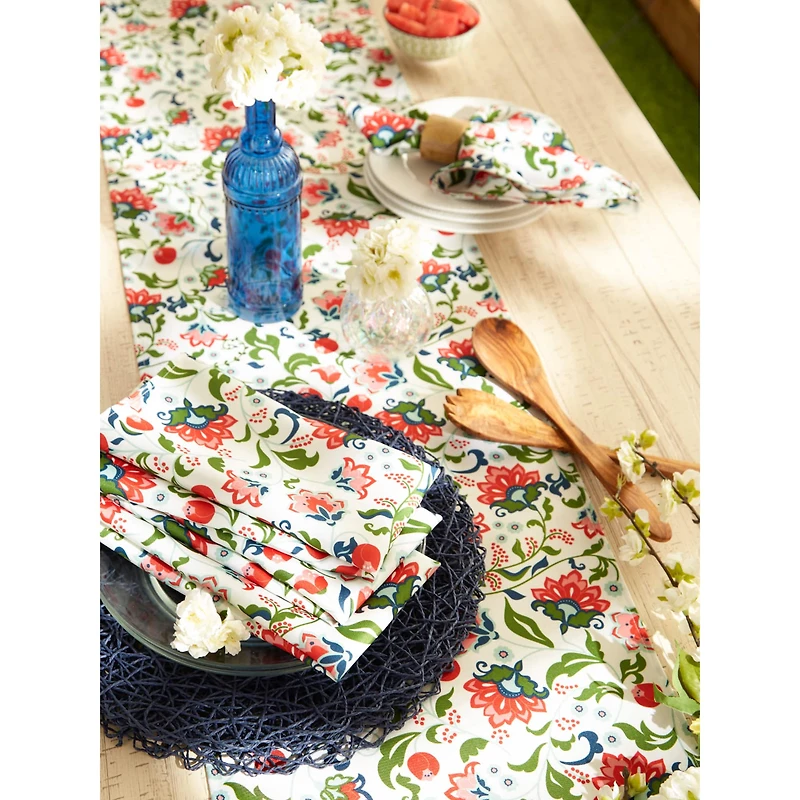 Garden Floral Print Outdoor Napkin, 6ct.