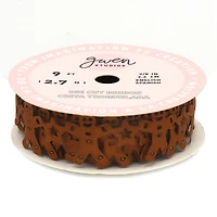 Gwen Studios 7/8" x 3yd. Die Cut Gingerbread Man Christmas Ribbon