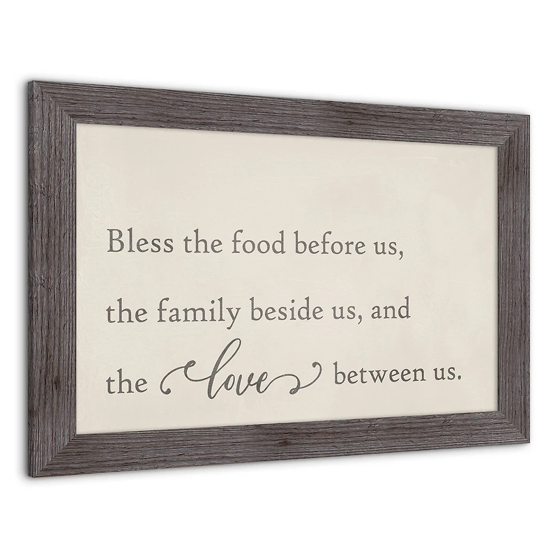 Bless the Food Before Us Framed Print Wall Hanging