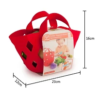Hape Toddler Vegetable Basket Kitchen Food Playset