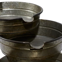 Grey Iron Farmhouse Fountain, 26" x 30" x 21"