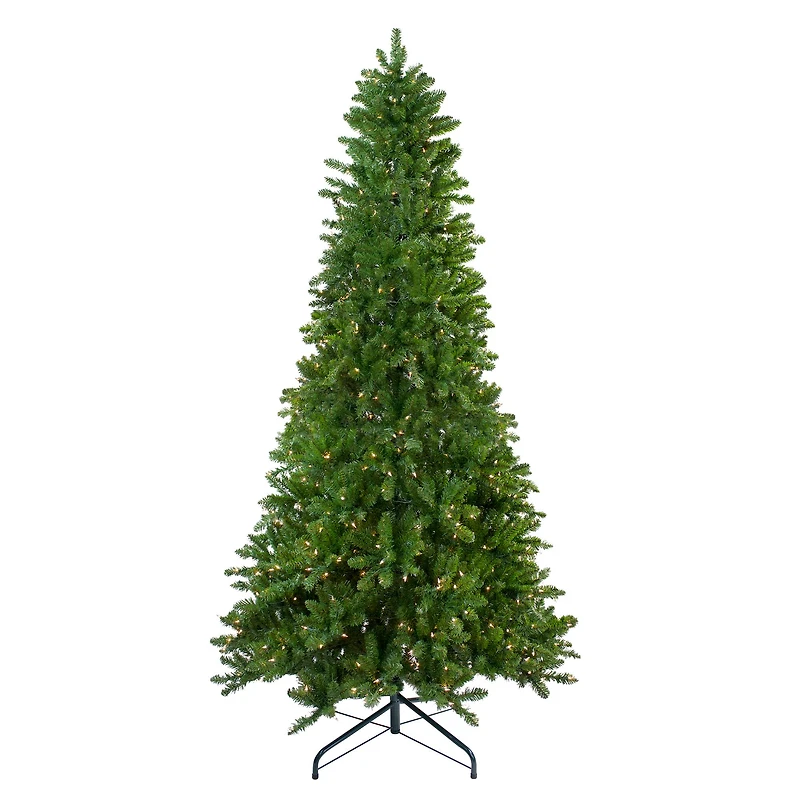 9ft. Pre-Lit Everett Pine Slim Artificial Christmas Tree, Clear Lights